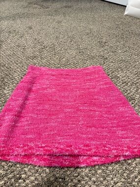 kate spade Hot Pink Textured Knit Mini Skirt